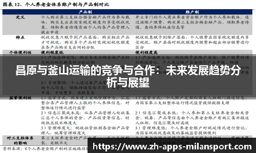 昌原与釜山运输的竞争与合作：未来发展趋势分析与展望